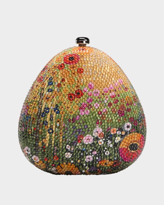 Pear Vienna Crystal Clutch Bag
